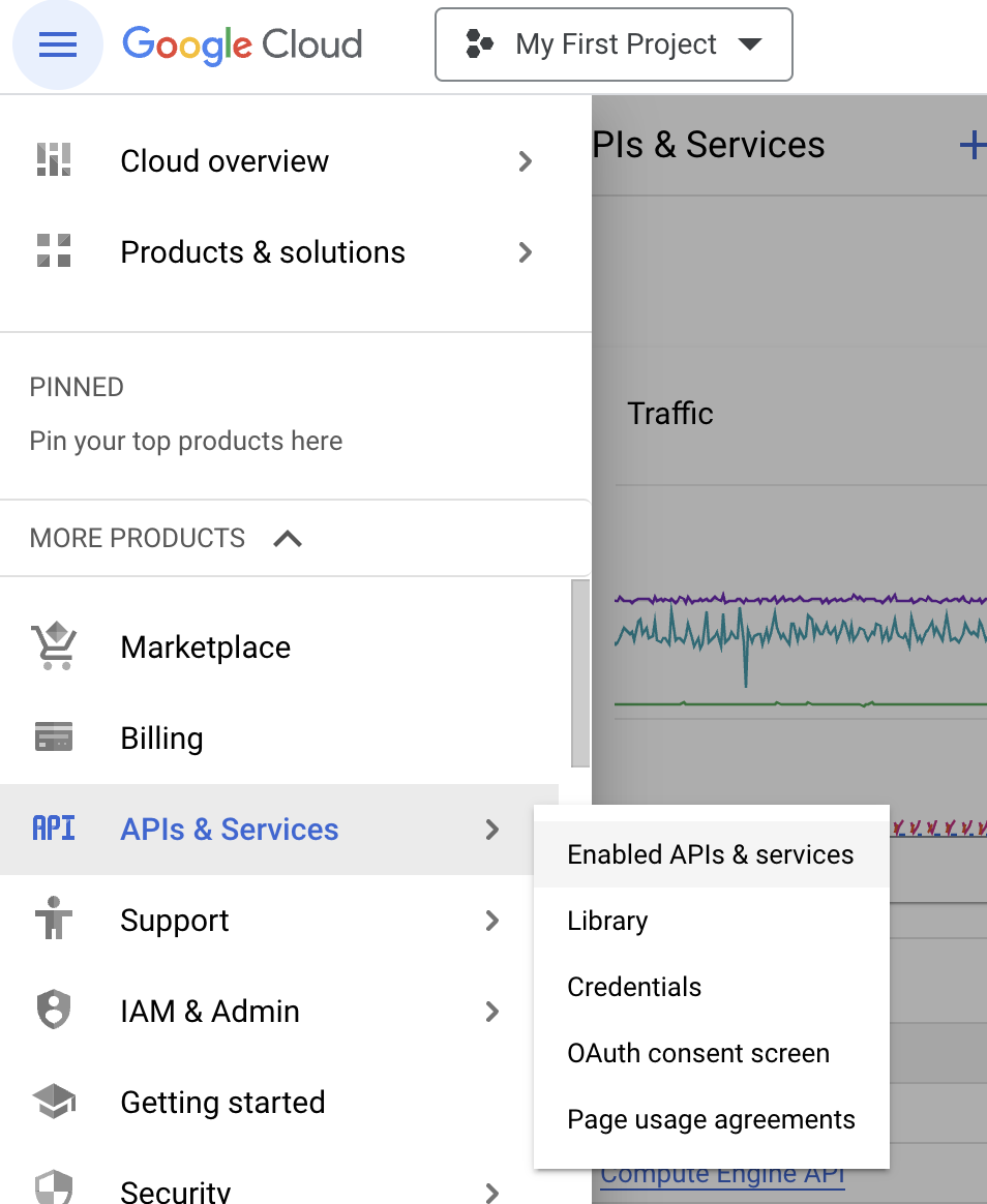 Enabling APIs